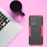 Чехол Hybrid Armor для Samsung Galaxy S20 Ultra (черный + розовый)