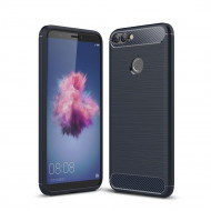 Чехол-накладка Carbon Fibre для Huawei P Smart / Enjoy 7S (темно-синий) Чехол-накладка Carbon Fibre для Huawei P Smart / Enjoy 7S (темно-синий)