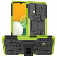 Чехол Hybrid Armor для Samsung Galaxy A13 4G (черный + зеленый)