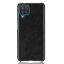Кожаная накладка-чехол для Samsung Galaxy A22 (черный)