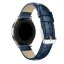 Кожаный ремешок Crocodile Texture для Samsung Gear Sport / Gear S2 Classic / Galaxy Watch 42мм / Watch Active / Watch 3 (41мм) / Watch4 (синий)