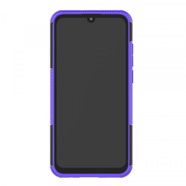 Чехол Hybrid Armor для Huawei Honor 10 Lite / P Smart (2019)  (черный + фиолетовый)