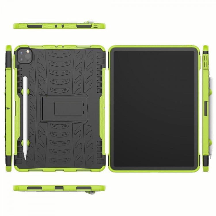 Чехол на iPad Pro 11 (2022, 2021, 2020) (черный + зеленый)