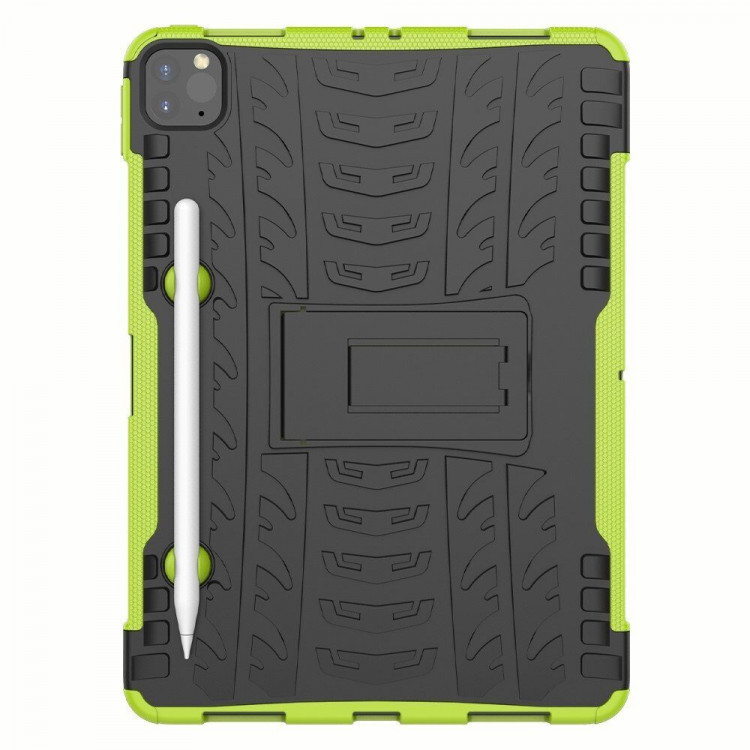 Чехол на iPad Pro 11 (2022, 2021, 2020) (черный + зеленый)