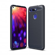 Чехол-накладка Carbon Fibre для Huawei Honor View 20 (темно-синий)