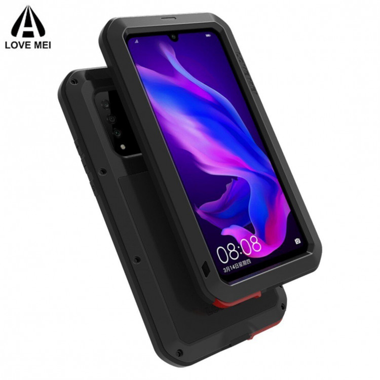 Гибридный чехол LOVE MEI для Huawei P30 Lite / nova 4e / Honor 20S (MAR-LX1H) (белый)