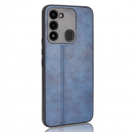 Чехол из экокожи для Tecno Spark Go 2022 (синий) Чехол из экокожи для Tecno Spark Go 2022 (синий)