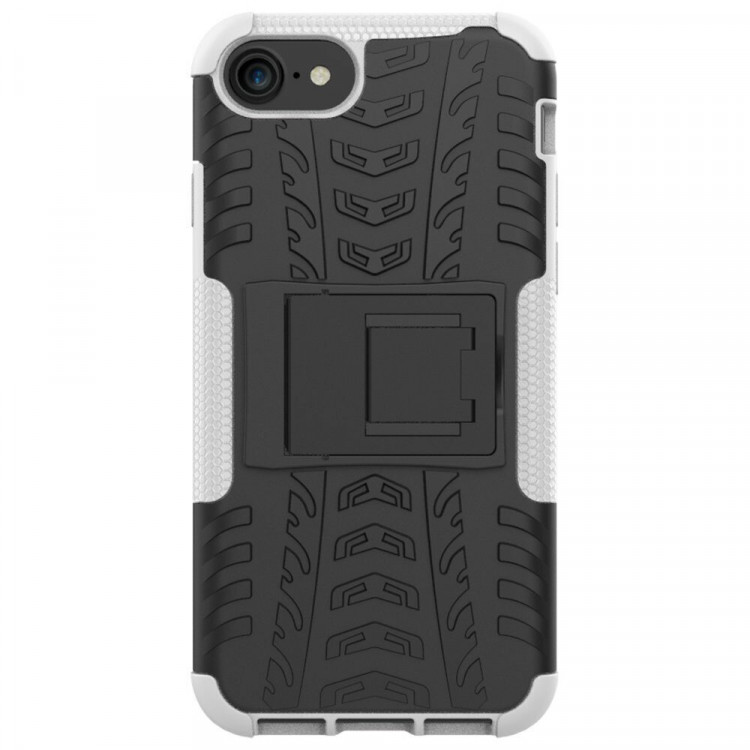 Чехол Hybrid Armor для iPhone 8 / iPhone 7 / iPhone SE (2020) / iPhone SE (2022) (черный + белый)