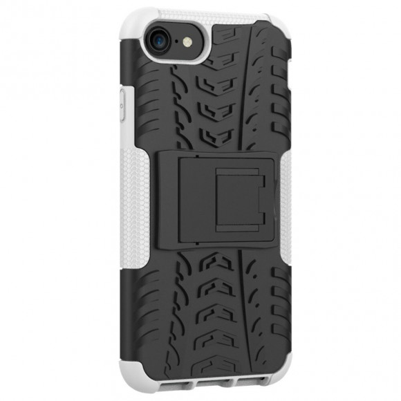 Чехол Hybrid Armor для iPhone 8 / iPhone 7 / iPhone SE (2020) / iPhone SE (2022) (черный + белый)