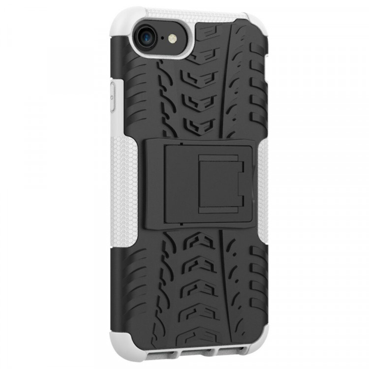 Чехол Hybrid Armor для iPhone 8 / iPhone 7 / iPhone SE (2020) / iPhone SE (2022) (черный + белый)