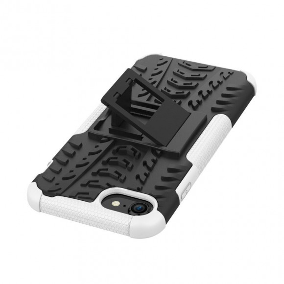 Чехол Hybrid Armor для iPhone 8 / iPhone 7 / iPhone SE (2020) / iPhone SE (2022) (черный + белый)