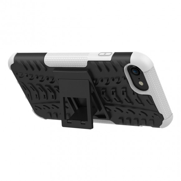 Чехол Hybrid Armor для iPhone 8 / iPhone 7 / iPhone SE (2020) / iPhone SE (2022) (черный + белый)