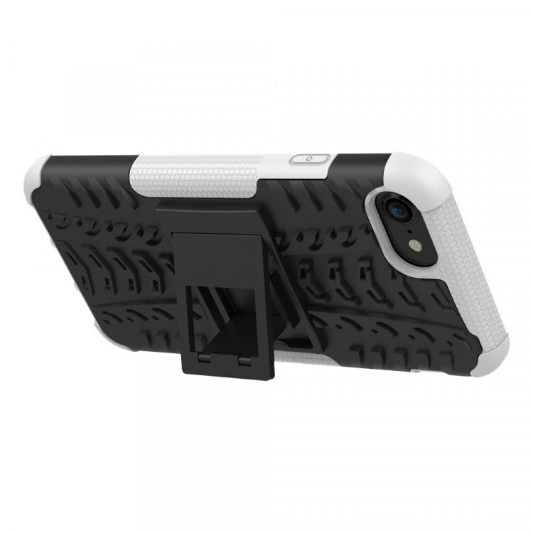 Чехол Hybrid Armor для iPhone 8 / iPhone 7 / iPhone SE (2020) / iPhone SE (2022) (черный + белый)