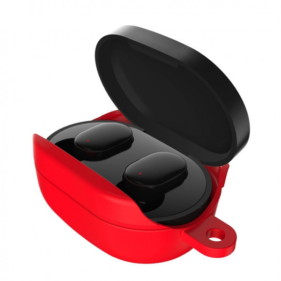 Силиконовый чехол для наушников Redmi Airdots (красный) Силиконовый чехол для наушников Redmi Airdots (красный)