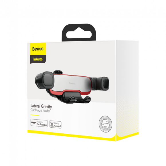 Автомобильный держатель для телефона в дефлектор Baseus Mr Hui Gravity Car Mount - Серый (SUYL-HU0S)