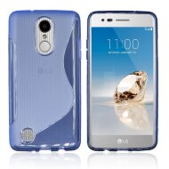 Нескользящий чехол для LG K10 (2017) M250 (голубой) Нескользящий чехол для LG K10 (2017) M250 (голубой)