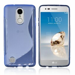 Нескользящий чехол для LG K10 (2017) M250 (голубой)