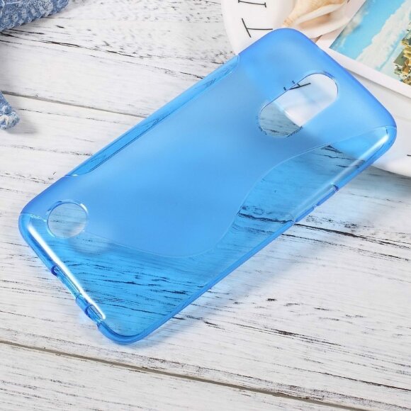 Нескользящий чехол для LG K10 (2017) M250 (голубой) Нескользящий чехол для LG K10 (2017) M250 (голубой)