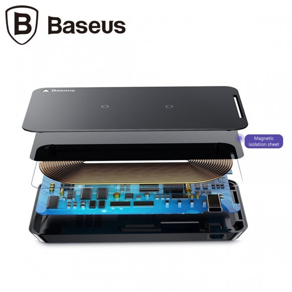 Беспроводное зарядное устройство Baseus multifunctional wireless charging pad (золотой) Беспроводное зарядное устройство Baseus multifunctional wireless charging pad (золотой)