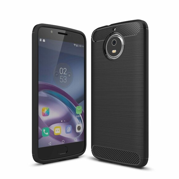 Чехол-накладка Carbon Fibre для Motorola Moto G5S (черный)