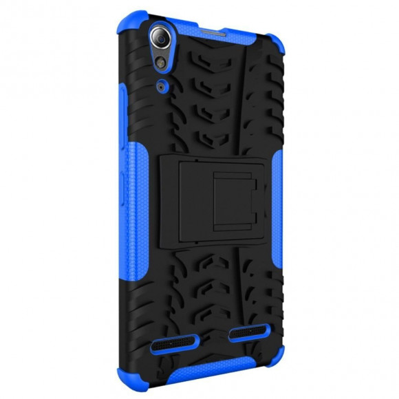 Чехол Hybrid Armor для Lenovo A6000 (черный + голубой) Чехол Hybrid Armor для Lenovo A6000 (черный + голубой)