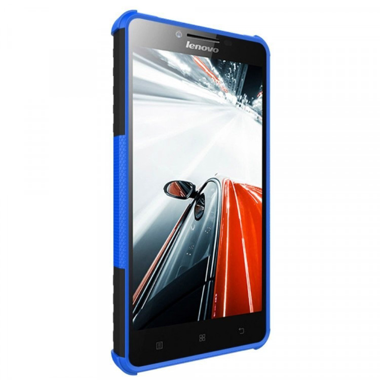 Чехол Hybrid Armor для Lenovo A6000 (черный + голубой)
