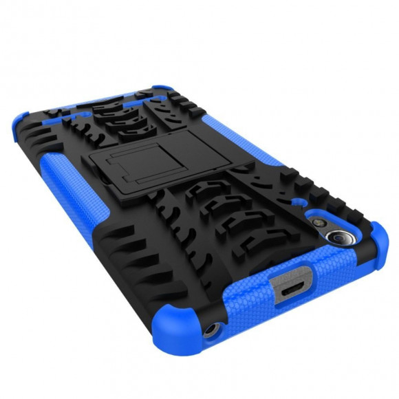 Чехол Hybrid Armor для Lenovo A6000 (черный + голубой) Чехол Hybrid Armor для Lenovo A6000 (черный + голубой)