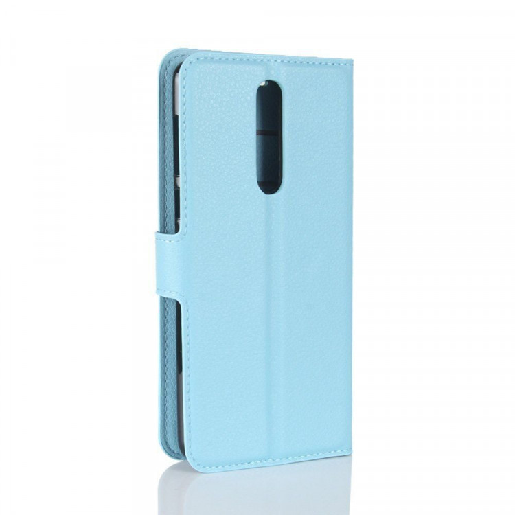 Чехол с визитницей для Nokia 8 (голубой)