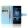 Чехол с визитницей для Nokia 8 (голубой)