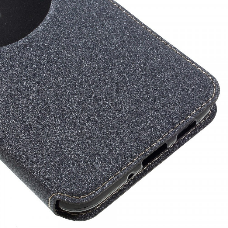 Чехол с окном для ASUS Zenfone 3 ZE552KL  (черный)