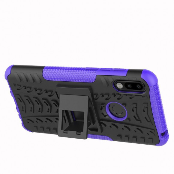 Чехол Hybrid Armor для ASUS Zenfone Max Pro (M2) ZB631KL (черный + фиолетовый) Чехол Hybrid Armor для ASUS Zenfone Max Pro (M2) ZB631KL (черный + фиолетовый)