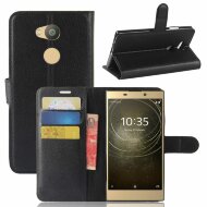 Чехол с визитницей для Sony Xperia L2 (черный) Чехол с визитницей для Sony Xperia L2 (черный)