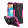 Чехол Hybrid Armor для OnePlus 5T (черный + розовый)