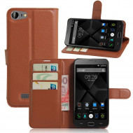 Чехол с визитницей для DOOGEE Y200 (коричневый) Чехол с визитницей для DOOGEE Y200 (коричневый)