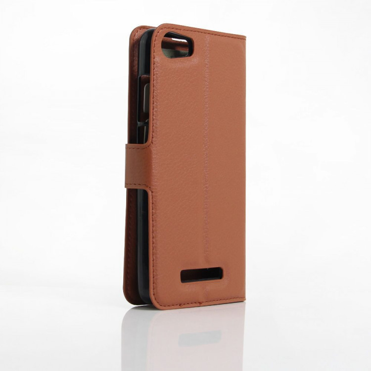 Чехол с визитницей для DOOGEE Y200 (коричневый)