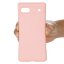 Силиконовый чехол Mobile Shell для Google Pixel 7a (розовый)