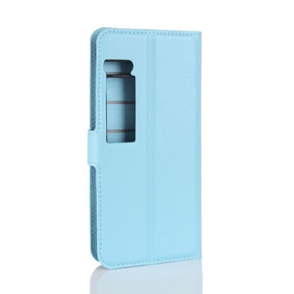 Чехол с визитницей для Meizu Pro 7 Plus (голубой)