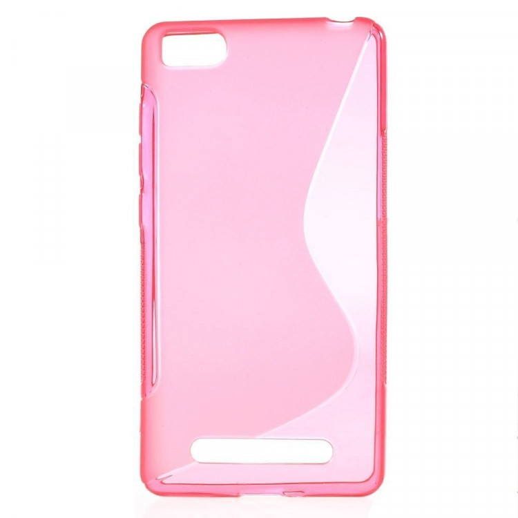 Нескользящий чехол для Xiaomi Mi4i / Mi4c (малиновый)