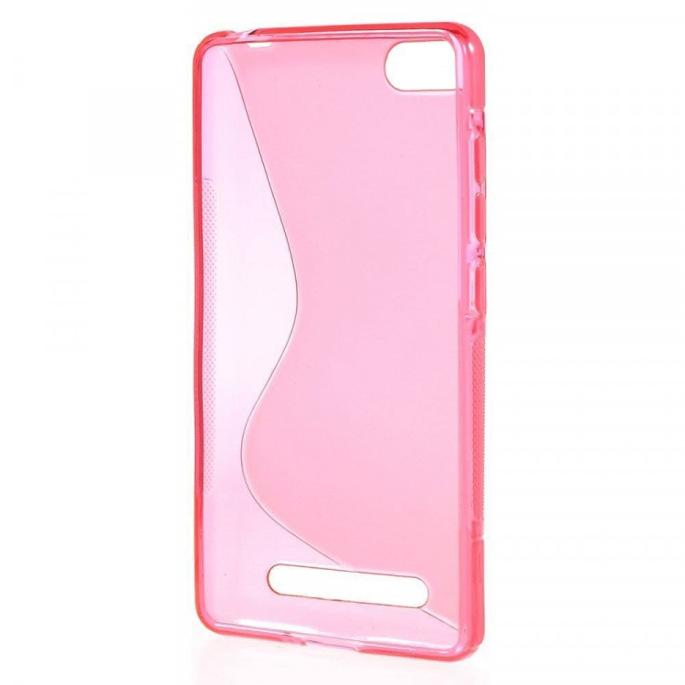 Нескользящий чехол для Xiaomi Mi4i / Mi4c (малиновый)