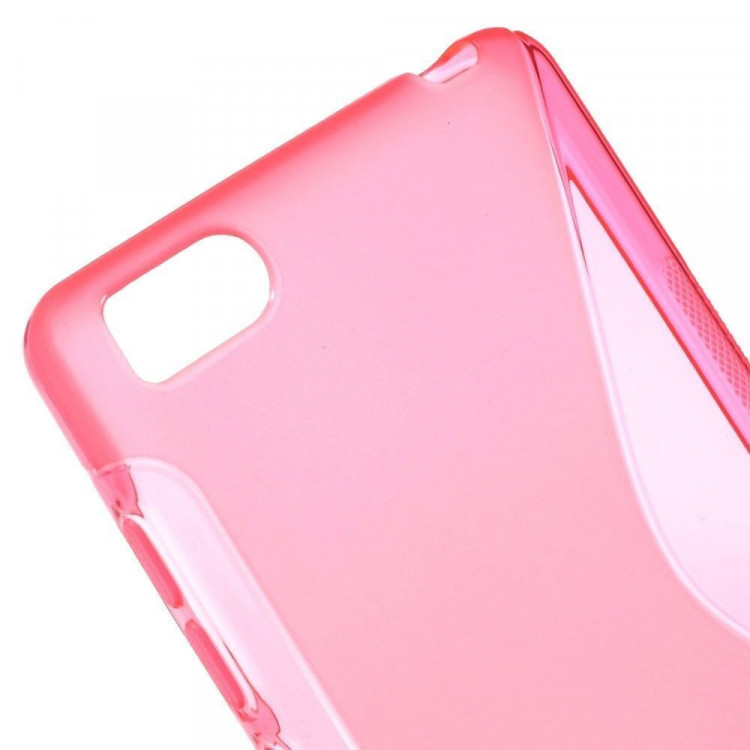 Нескользящий чехол для Xiaomi Mi4i / Mi4c (малиновый)