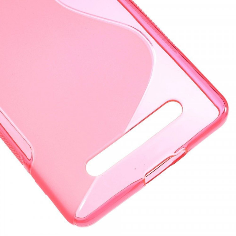 Нескользящий чехол для Xiaomi Mi4i / Mi4c (малиновый)