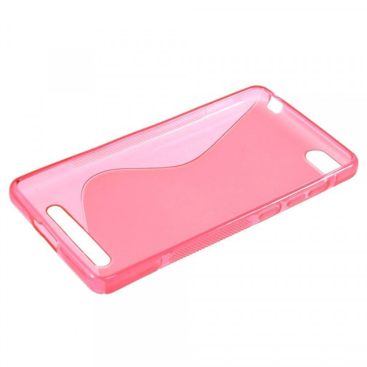 Нескользящий чехол для Xiaomi Mi4i / Mi4c (малиновый)