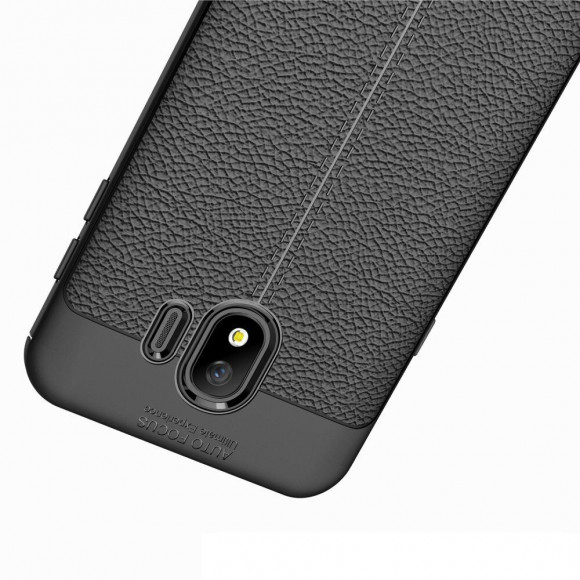 Чехол-накладка Litchi Grain для Samsung Galaxy J4 (2018) (черный) Чехол-накладка Litchi Grain для Samsung Galaxy J4 (2018) (черный)