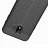 Чехол-накладка Litchi Grain для Samsung Galaxy J4 (2018) (черный)