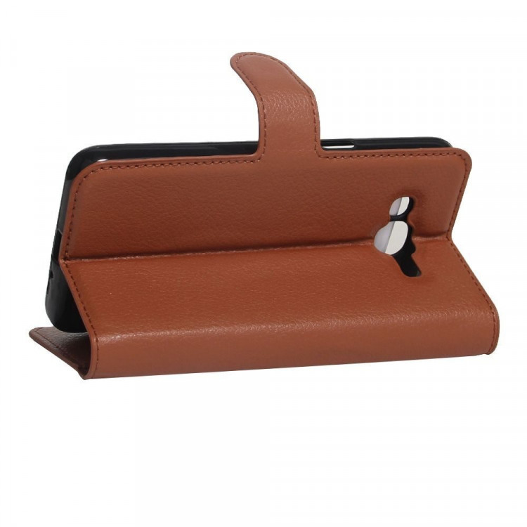Чехол с визитницей для Samsung Galaxy J1 mini Prime (коричневый)
