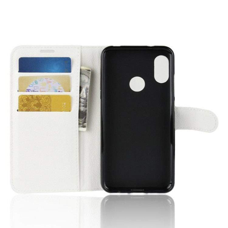 Чехол с визитницей для Xiaomi Redmi 6 Pro / Mi A2 Lite (белый)