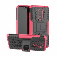 Чехол Hybrid Armor для Xiaomi Pocophone F1 / Poco F1 (черный + розовый) Чехол Hybrid Armor для Xiaomi Pocophone F1 / Poco F1 (черный + розовый)