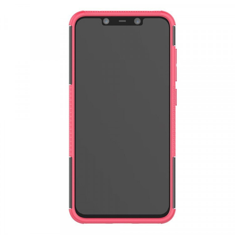 Чехол Hybrid Armor для Xiaomi Pocophone F1 / Poco F1 (черный + розовый)