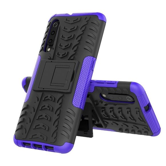 Чехол Hybrid Armor для Xiaomi Mi 9 (черный + фиолетовый) Чехол Hybrid Armor для Xiaomi Mi 9 (черный + фиолетовый)
