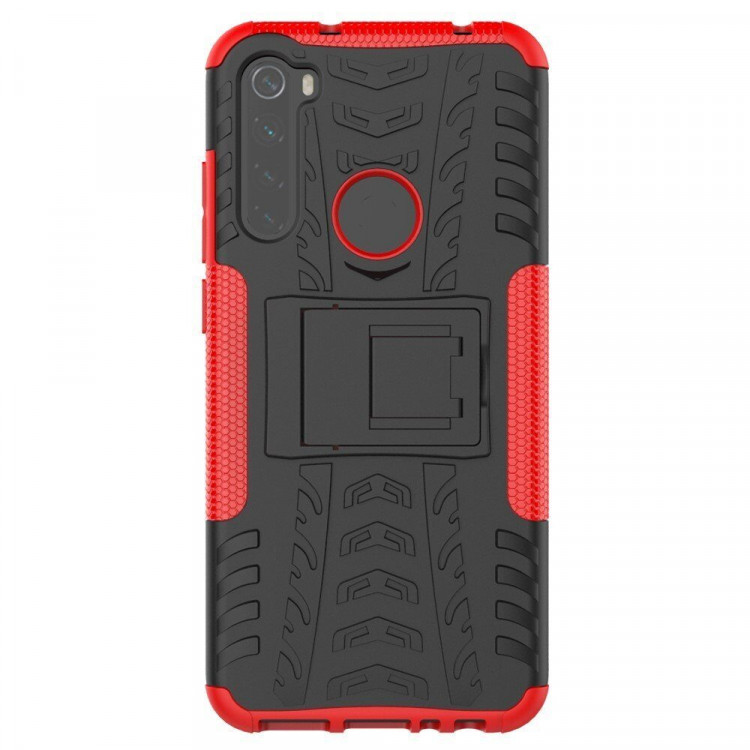 Чехол Hybrid Armor для Xiaomi Redmi Note 8T (черный + красный)